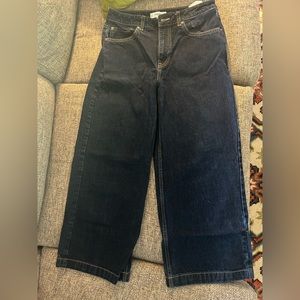 Mango Cropped Wide Legged Jeans